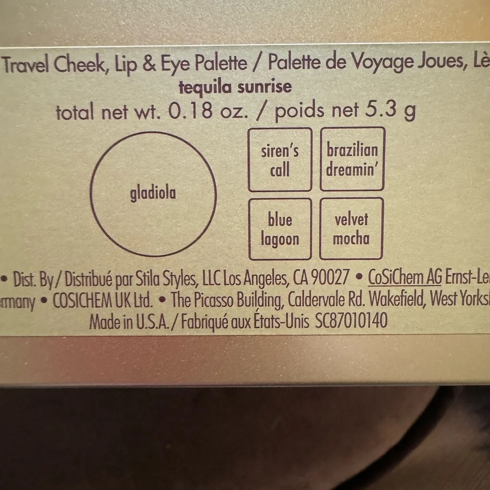 Stila Color Cocktail Travel Cheek, Lip & Eye Palette - tequila sunrise